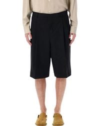 Ami Paris - Wool Wide Bermuda Shorts - Lyst