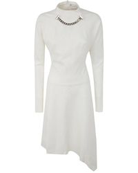 JW Anderson - Neck Chain Long Sleeve Dress - Lyst
