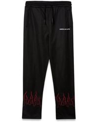 Vision Of Super - Pants With Embroidered Flames - Lyst