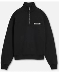 Jacquemus - Grosgrain-Textured Knit Crewneck Sweater - Lyst