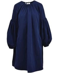 Calvin Klein - Lace Detail Bishop Dress - Lyst
