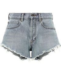 Balenciaga - Denim Shorts - Lyst