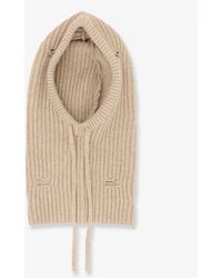 MM6 by Maison Martin Margiela - Wool Blend Balaclava With Distressed Effect - Lyst