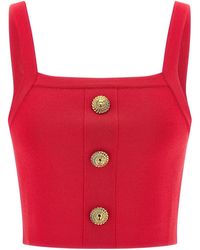Balmain - Brassiere Top - Lyst