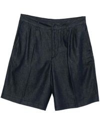 Emporio Armani - Denim Bermuda Shorts - Lyst