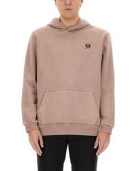 Fred Perry - Relaxed Fit Hoodie - Lyst