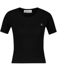 Vivienne Westwood - Bea Knitted Cotton And Cashmere Tshirt - Lyst