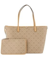 Tory Burch - T-Monogram Zip Shopper Bag - Lyst