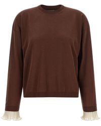 Fabiana Filippi - Pleated Cuffs Sweater - Lyst