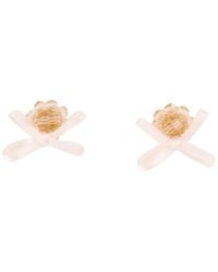 Simone Rocha - Petite Bow Daisy Earrings - Lyst