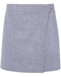 Semicouture - "June" Double Layers Miniskirt - Lyst