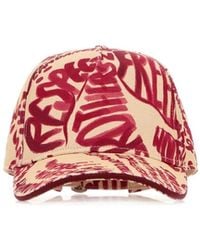 DSquared² - Printed Denim Rebel Hibiscus Baseball Cap - Lyst