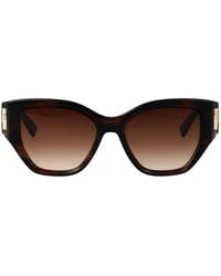 Longchamp - Striped Acetate Sunglasses - Lyst