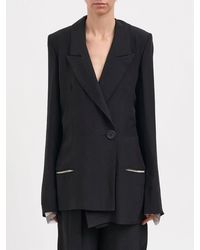 Alessandra Marchi - Viscose And Silk Jacket - Lyst