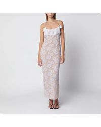 Alessandra Rich - Lace Slip Dress - Lyst