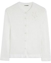 Jil Sander - Chaqueta Punto Flor - Lyst