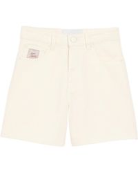 Ami Paris - Cotton Shorts With Heritage Label - Lyst