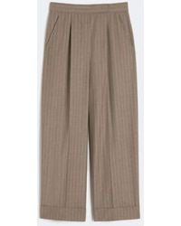 Max Mara - Pinstripe Wool Trousers - Lyst