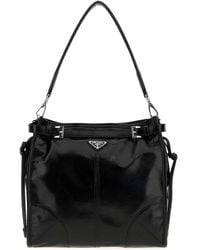 Prada - Leather Bonnie Shoulder Bag - Lyst
