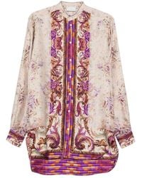 Pierre Louis Mascia - Printed Silk Shirt - Lyst
