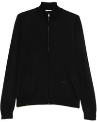 Fendi - Zip Front Fine Merino Cardigan - Lyst