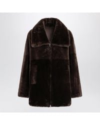 Blancha - Oak Zip-Up Shearling Jacket - Lyst