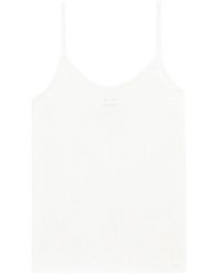 Courreges - Logo Ribbed Tank Top - Lyst