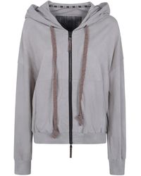 Ziggy Chen - Cropped Full Zip Hoodie - Lyst