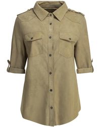 Salvatore Santoro - Casual Suede Shirt - Lyst
