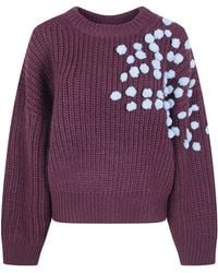 Essentiel Antwerp - "Kostar" Embroidered Round Neck Pullover - Lyst