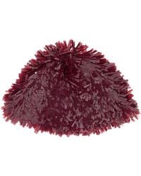 Alanui - Bordeaux Polyvinyle Blend Sunset On Manhattan Beanie Hat - Lyst