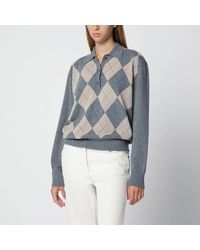 Rohe - Polo With Argyle Pattern - Lyst