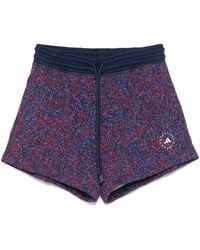 adidas By Stella McCartney - Logo Cotton Shorts - Lyst