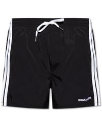 DSquared² - Logo Boxer Midi Swim Shorts - Lyst