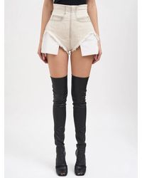 Rick Owens - Denim Dirt Cutoff Shorts - Lyst