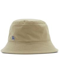 Burberry - Cotton Bucket Hat - Lyst