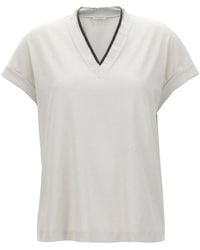 Brunello Cucinelli - Monile Jersey T-Shirt - Lyst