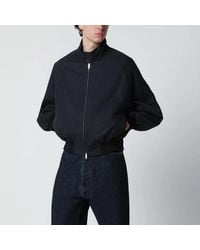 Studio Nicholson - Over Bomber Jacket Ink Cotton-Blend - Lyst