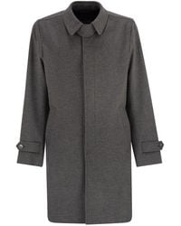 Herno - Wool And Cashmere Coat - Lyst
