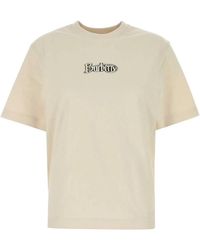 Burberry - Sand Cotton T-Shirt - Lyst