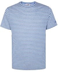 MC2 Saint Barth - Stripes Linen T-Shirt - Lyst