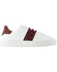 Versace - Leather Flat Shoes - Lyst