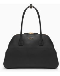 Prada - Large Leather Shopping Handbag - Lyst