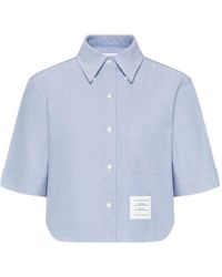 Thom Browne - Cotton Cropped Shirt - Lyst