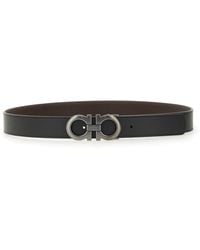 Ferragamo - Reversible Calf Leather Belt - Lyst
