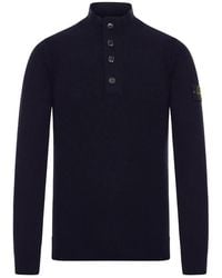 Stone Island - Wool Turtle-Neck Sweater - Lyst