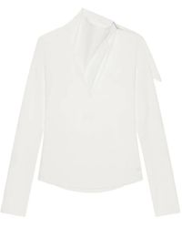 Courreges - Asymmetric Long-Sleeved Top - Lyst
