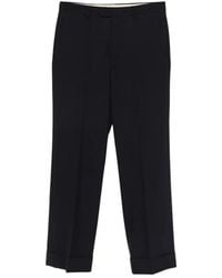 Valentino Garavani - Wool Trousers With Turn-Up - Lyst