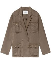 Isabel Marant - Isabel Marant Etoile Marant Étoile Nevala Cotton And Linen Jacket - Lyst