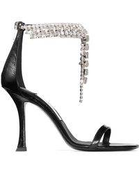 Jimmy Choo - Verity 100 Leather Heeled Sandals - Lyst